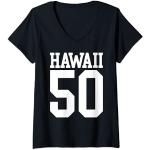 Damen Hawaii 50 T-Shirt mit V-Ausschnitt