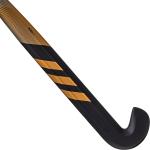 Damen/Herren Feldhockeyschläger für Fortgeschrittene Low Bow 30 % Carbon - Ruzo.6 gold/schwarz