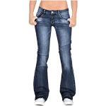 Schwarze Sexy Ripped Jeans & Zerrissene Jeans aus Leder für Damen Größe XXL Petite für den für den Sommer 