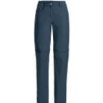 Stahlblaue Vaude Farley Nachhaltige Zip Off Hosen & Zipphosen für Damen Größe M 