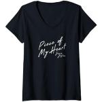 Janis Joplin Piece of My Heart T-Shirt mit V-Ausschnitt