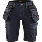 Marineblaue Blakläder Jeans-Shorts aus Denim für Damen Größe XL 