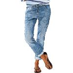 Blaue Casual Ripped Jeans & Zerrissene Jeans aus Denim für Damen Größe M 