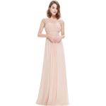 Reduzierte Aprikose Maxi Lange Abendkleider für Damen Übergrößen für Brautjungfern 