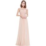 Aprikose Maxi Lange Abendkleider für Damen Übergrößen für Brautjungfern 