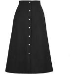 Schwarze Vintage Cordröcke aus Cord für Damen Größe M für Partys für den für den Herbst 