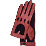 Rote Otto Kessler Touchscreen-Handschuhe aus Leder für Damen Größe L 