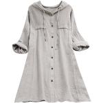 Mintgrüne Vintage Schulterfreie Tunika-Blusen mit Knopf aus Chiffon für Damen Größe XXL Große Größen für den für den Herbst 