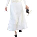 Reduzierte Weiße Unifarbene Maxi Chiffonröcke mit Meer-Motiv aus Chiffon für Damen Größe XS für den für den Sommer 