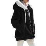 Pinke Leo-Look Vintage Damenhoodies & Damenkapuzenpullover mit Reißverschluss aus Fleece mit Kapuze Größe 5 XL für den für den Herbst 