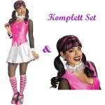 Bunte Monster High Draculaura Faschingskostüme & Karnevalskostüme für Damen Größe XS 