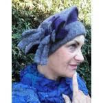 Reduzierte Graue McBurn Baskenmützen aus Wolle für Damen Übergrößen für den für den Winter 