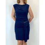 Blaue Business Ashley Brooke Midi Midikleider & knielange Kleider mit Volants aus Polyester für Damen 
