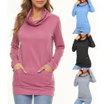 Anthrazitfarbene Sexy Damensweatshirts aus Polyester Größe 3 XL für Partys für den für den Herbst 