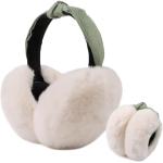 Weiße Ohrenschützer & Ohrenwärmer für Damen Einheitsgröße für den für den Winter 