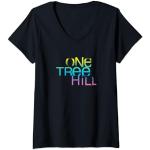 One Tree Hill Color Blend Logo T-Shirt mit V-Ausschnitt