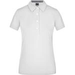 Weiße Casual James & Nicholson Damenpoloshirts & Damenpolohemden Größe XL 