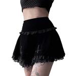 Gothic Mini Festliche Röcke für Damen Größe S für den für den Sommer 