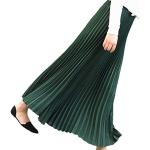 Grüne Unifarbene Elegante Chiffonröcke mit Glitzer aus Chiffon für Damen Einheitsgröße für Hochzeitsgäste für den für den Sommer 