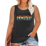 Casual LGBT Lesbian Pride T-Shirts aus Viskose für Damen Größe 5 XL Große Größen für den für den Sommer 