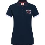 Marineblaue FC Bayern Damenpoloshirts & Damenpolohemden 
