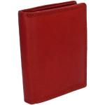 Damen Portemonnaie Geldbörse rot mit 17 Fächern - Echt Leder