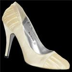 Reduzierte Goldene High Heels & Stiletto-Pumps aus Textil für Damen Größe 35 für die Braut 