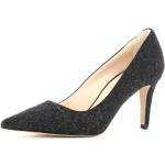 Reduzierte Schwarze Evita Shoes JESSICA Damenpumps aus Filz zum Oktoberfest 