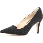 Reduzierte Schwarze Evita Shoes JESSICA Damenpumps aus Filz zum Oktoberfest 