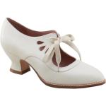 Weiße Casual Spitze High Heels & Stiletto-Pumps aus PU für Damen Größe 42,5 für den für den Sommer 