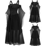 Schwarze Vampir-Kostüme für Damen Größe 5 XL 