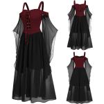 Schwarze Vampir-Kostüme für Damen Größe 4 XL 