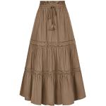Braune Mittelalter-Röcke für Damen Größe XL 