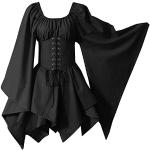 Schwarze Mini Gothic-Kostüme mit Glitzer für Damen 