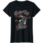 Schwarze Pin Up T-Shirts für Damen Größe S 