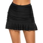 Dunkelblaue Bikini-Röcke & Baderöcke mit Volants aus Polyester maschinenwaschbar für Damen Größe S für den für den Sommer 