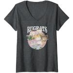 Rugrats Group Vintage Circle Portrait T-Shirt mit V-Ausschnitt