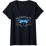 Schwarze Outlander T-Shirts mit Insekten-Motiv für Damen Größe S 