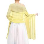 Gelbe Pashmina-Schals aus Seide für Damen für die Braut 