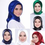 Unifarbene Elegante Hijabs aus Seide für Damen für den für den Sommer 