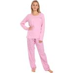 Rosa Pyjamas lang aus Baumwolle für Damen Größe S für den für den Sommer 