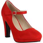 Rote Stiefelparadies Damenspangenpumps Größe 36 