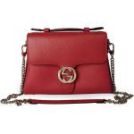 Rote Unifarbene Gucci Damenschultertaschen & Damenshoulderbags 