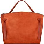 Reduzierte Orange Unifarbene JIL SANDER Jil Lederhandtaschen mit Reißverschluss mit Innentaschen für Damen 