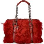 Reduzierte Rote Unifarbene LONGCHAMP Lederhandtaschen mit Reißverschluss aus Leder mit Innentaschen für Damen 