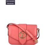 Pinke Unifarbene Louis Vuitton Lederhandtaschen mit Reißverschluss mit Innentaschen für Damen 