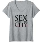 Sex And The City Logo Skyline T-Shirt mit V-Ausschnitt