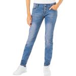 Blaue Sublevel Slim Fit Jeans aus Baumwollmischung für Damen 