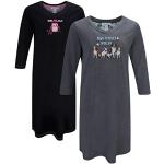 Bestickte René Rofé Damennachthemden mit Eulenmotiv aus Baumwolle maschinenwaschbar Größe M 2-teilig für den für den Sommer 