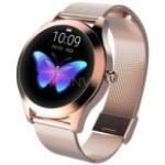 Goldene Smartwatches mit Touchscreen-Zifferblatt mit GPS mit Schrittzähler für Damen 
